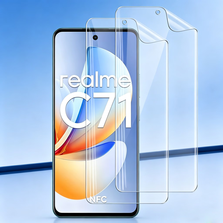 Realme Note 50 - قطعتان من واقي الشاشة الهيدروجيل المطفي