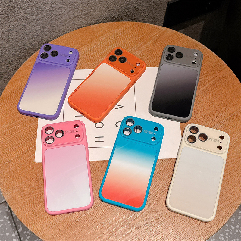 Apple Iphone 16 - غطاء هاتف فاخر بألوان الحلوى المتدرجة
