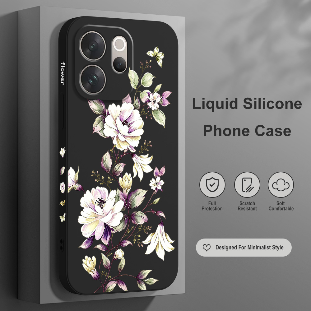 Vivo V40 - جراب هاتف بتصميم نباتات متسلقة لهواتف