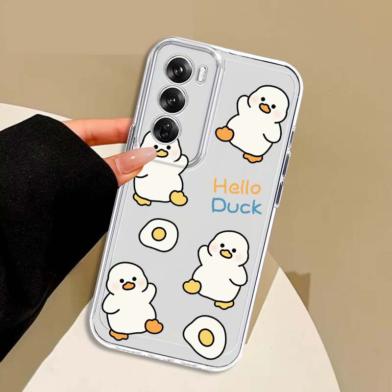 حافظة شفافة بتصميم بطة كرتونية - مراجعة Oppo A78 وسعره