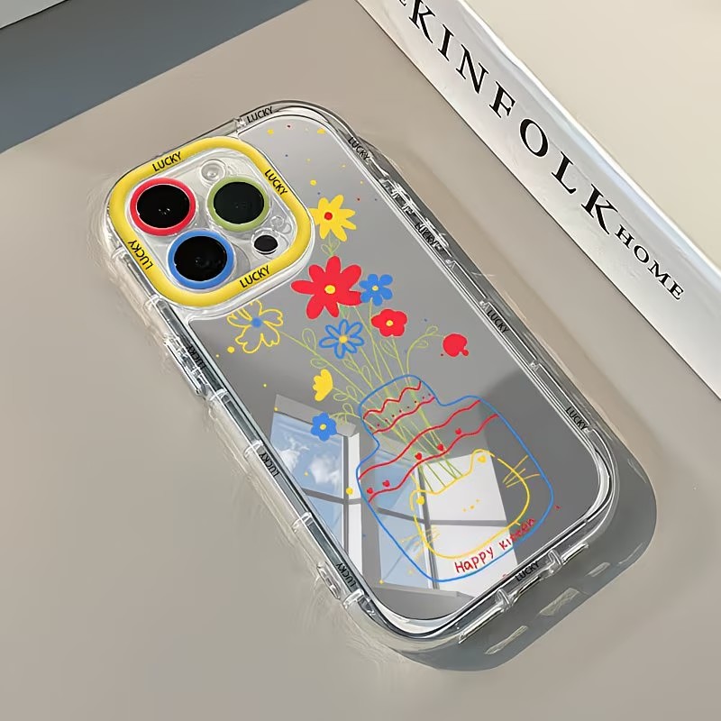 غطاء هاتف ناعم بتصميم مرآة على - مراجعة Apple Iphone 16 وسعره
