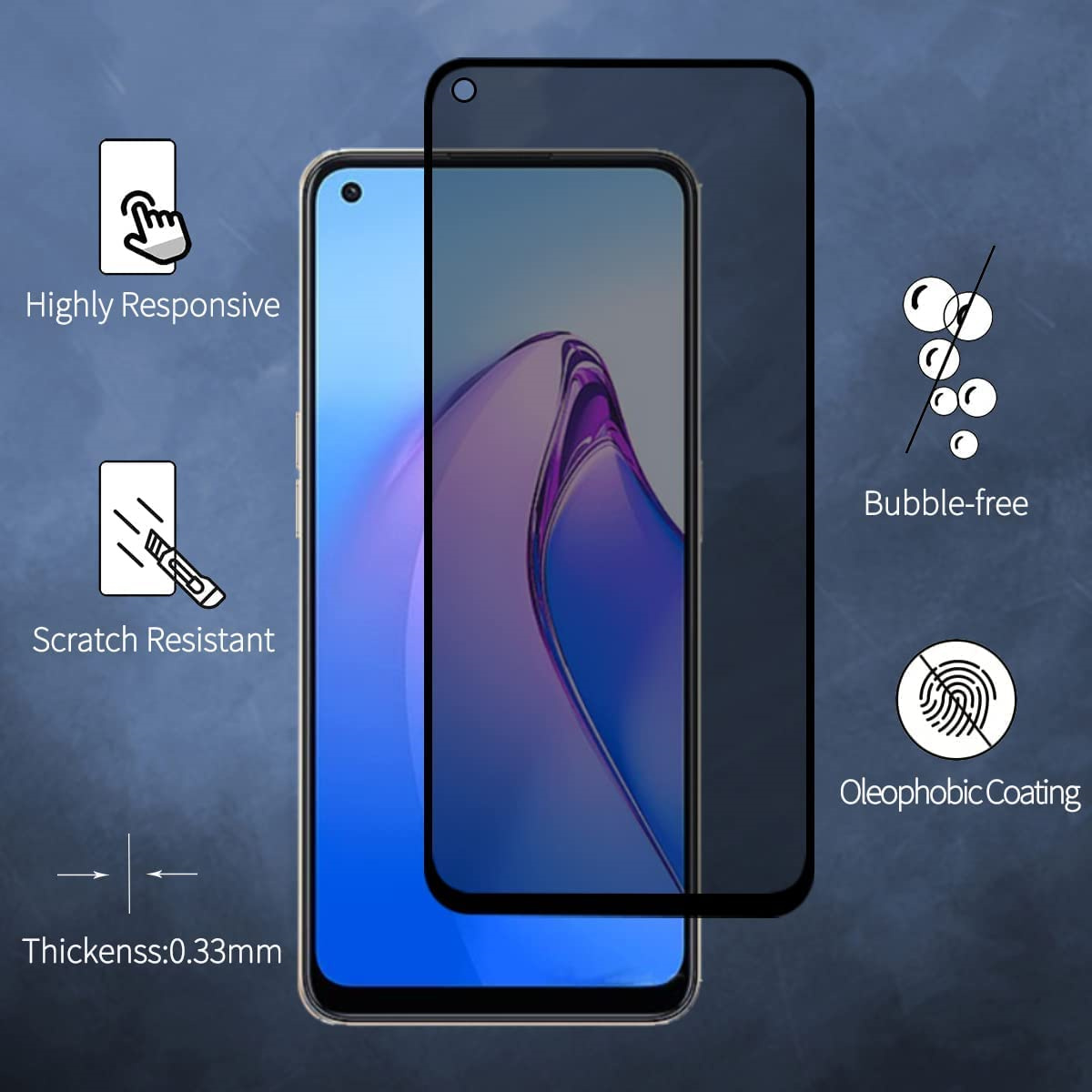 واقي شاشة مضاد للتجسس لـ OPPO  - مراجعة Oppo A78 وسعره