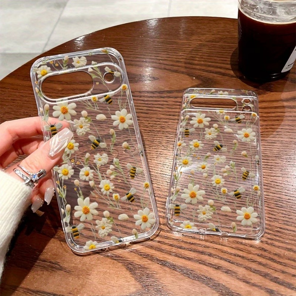 غطاء هاتف شفاف ناعم بنمط نحلة  - مراجعة Google Pixel 9 Pro وسعره